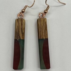 Bronze and Green Blend Wood & Resin